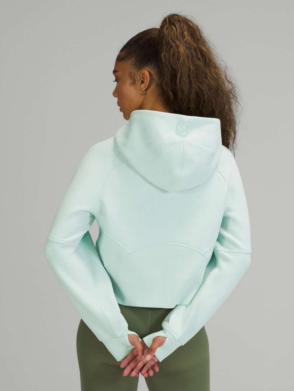 Lululemon Scuba Oversized Half-Zip Hoodie Delicate Mint - Picture 3 of 12